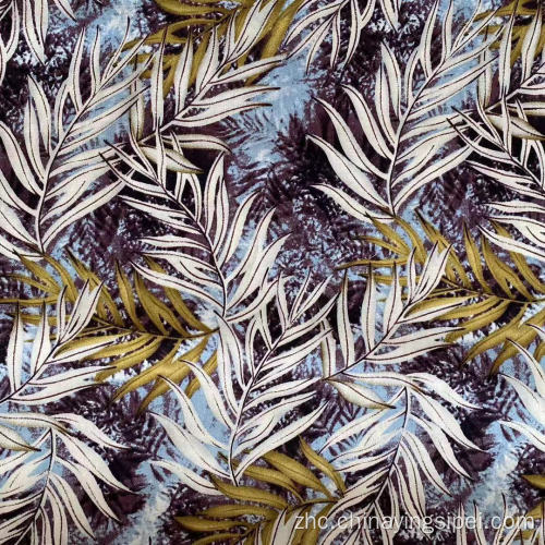 柔软的Challis Plain Floral Printed Tecido Viscose Rayon面料